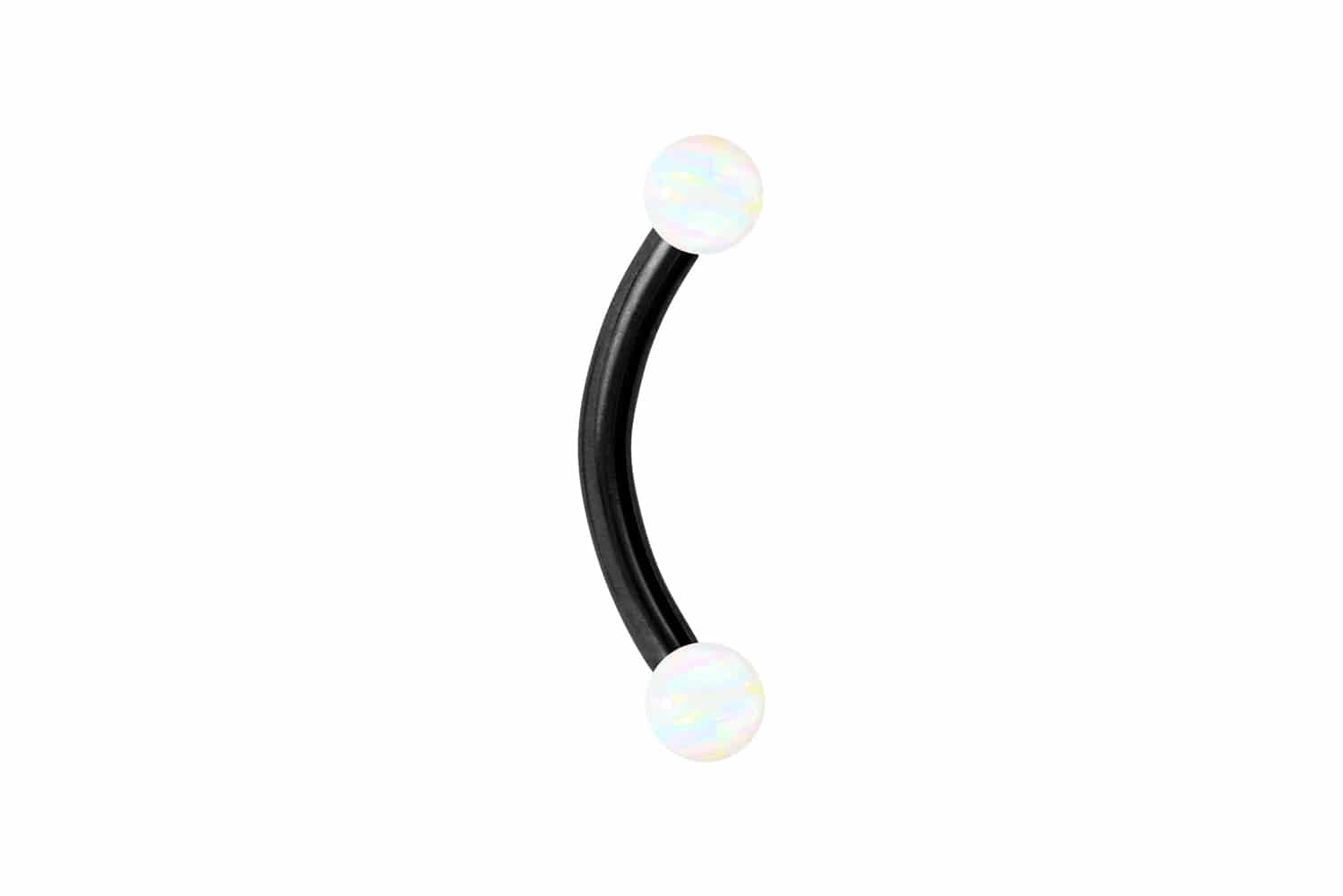 Chirurgenstahl Piercing Banane SYNTHETISCHE OPALE